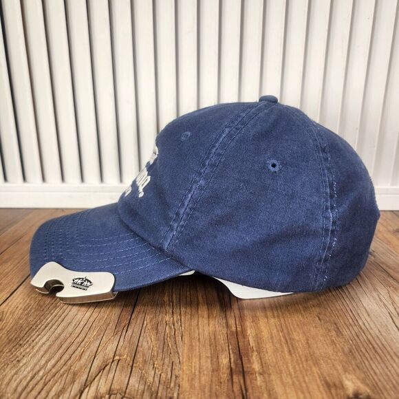 Corona Extra Bottle Opener Strapback Hat Cap Blue Canvas Cerveza Beer Crown 2008 - Picture 6 of 12